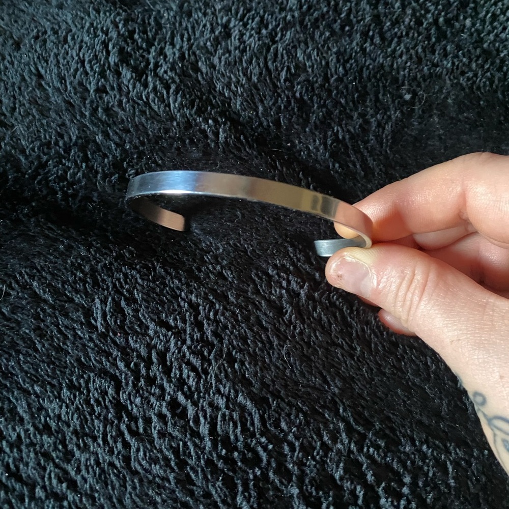 Silvertone Cuff Bracelet - image 1